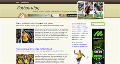 Desktop Screenshot of fotbollidag.com