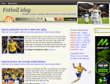 Tablet Screenshot of fotbollidag.com